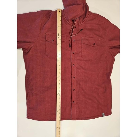 LL Bean Katahdin Performance Red Jacket Mens XL Flannel Hi Pile Fleece Lined - Picture 12 of 14